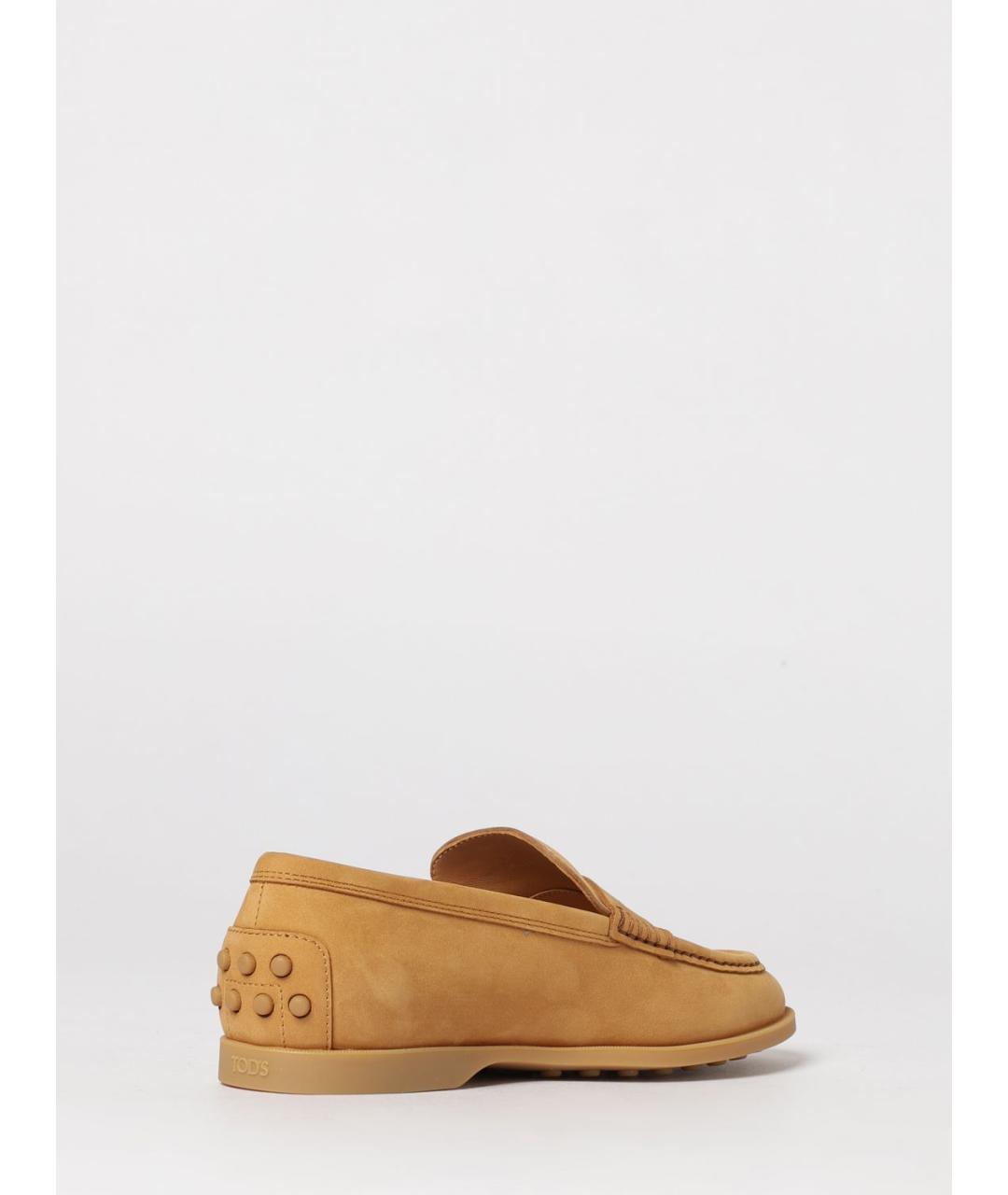 TOD'S Коричневые кожаные лоферы, фото 3