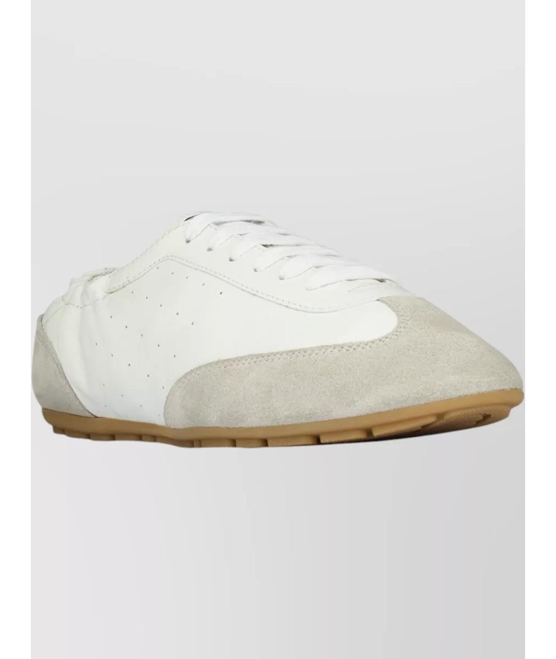 SAINT LAURENT Белые кожаные кроссовки, фото 2