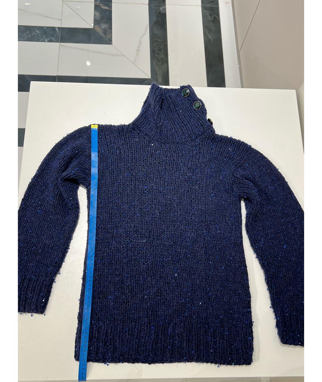 CHANEL Синий кашемировый джемпер / свитер, фото 8