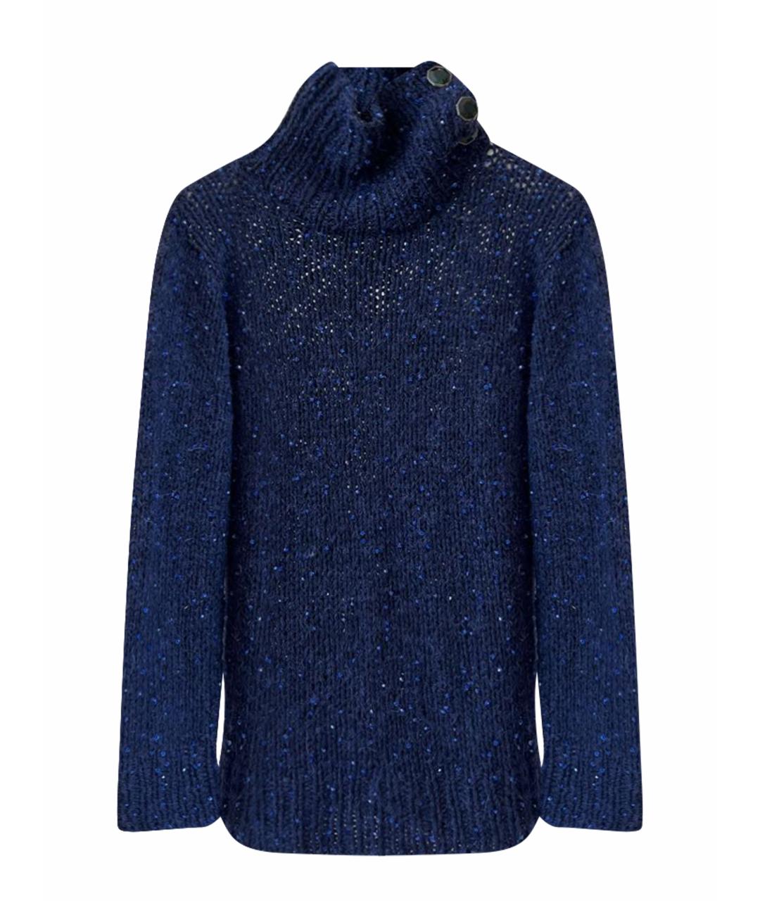 CHANEL Синий кашемировый джемпер / свитер, фото 1