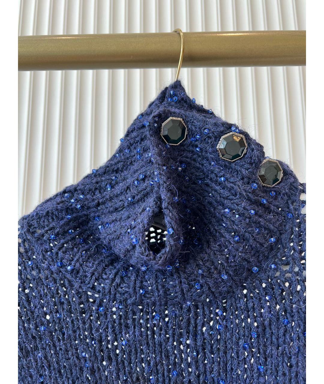 CHANEL Синий кашемировый джемпер / свитер, фото 4