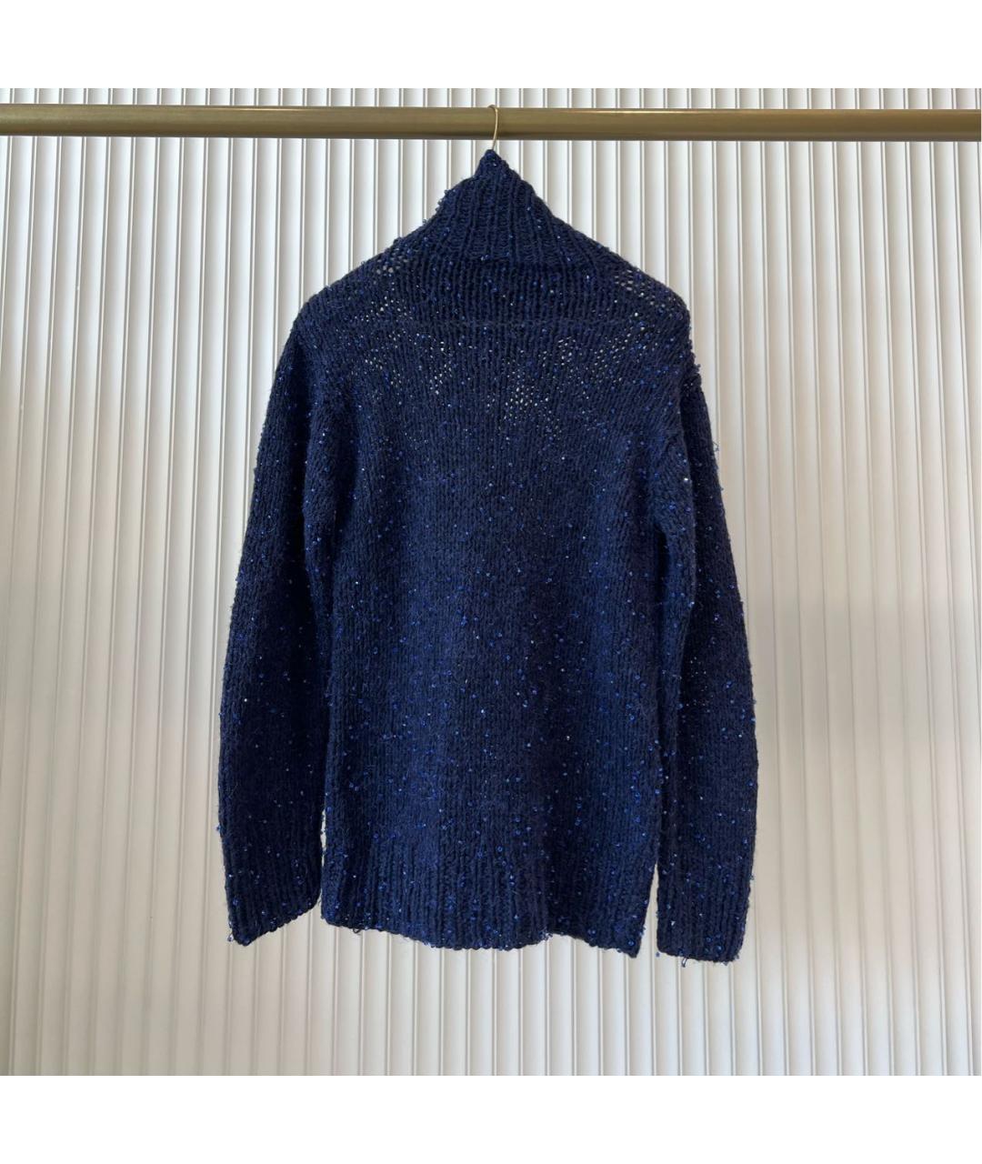CHANEL Синий кашемировый джемпер / свитер, фото 2