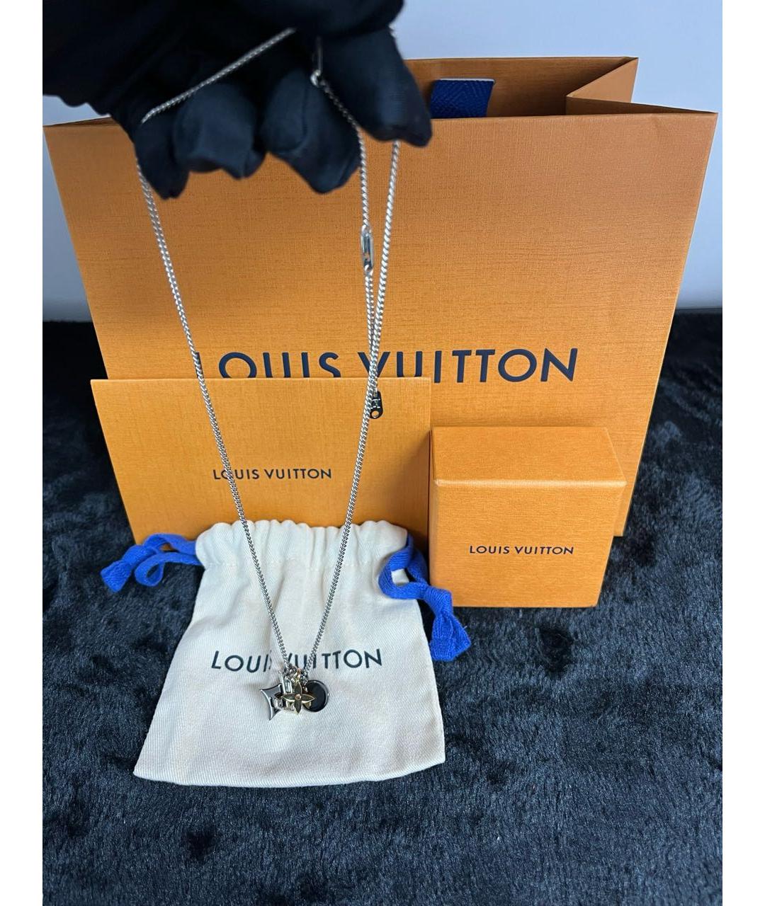 LOUIS VUITTON Серебряное колье, фото 5