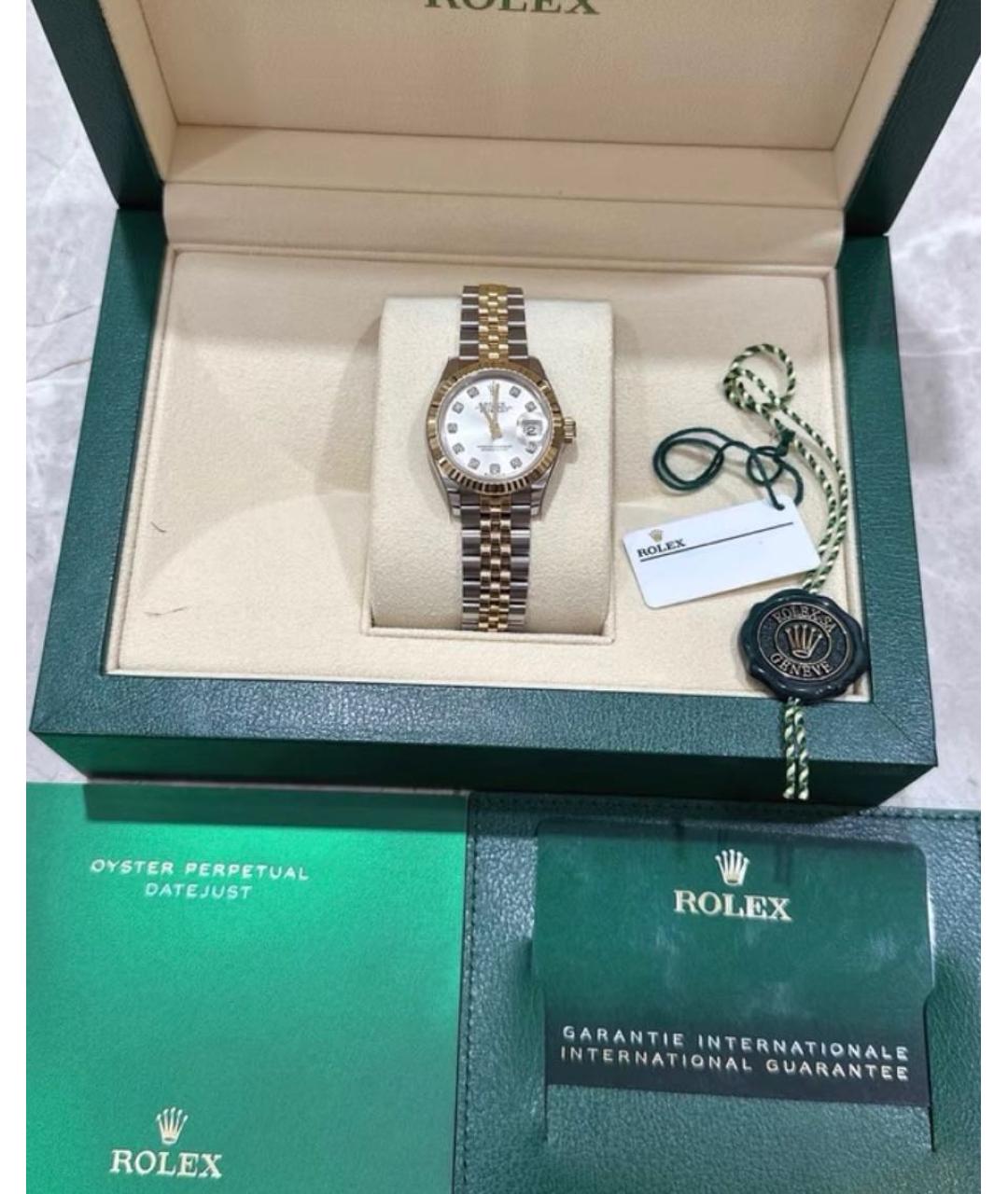 ROLEX Серебряные часы из розового золота, фото 7