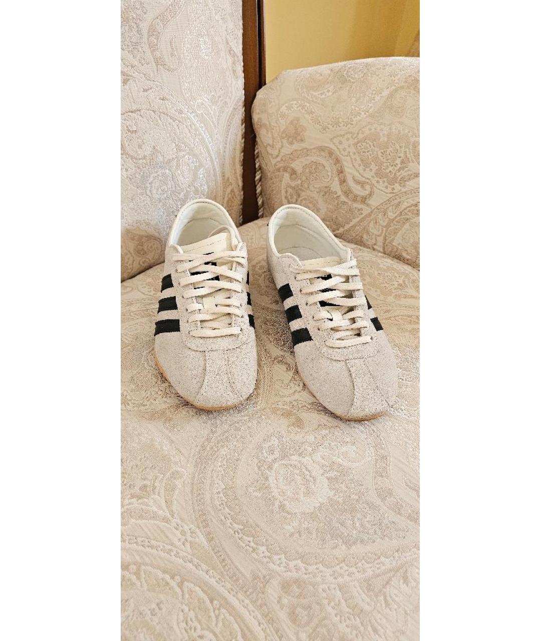 ADIDAS Бежевые замшевые кеды, фото 2