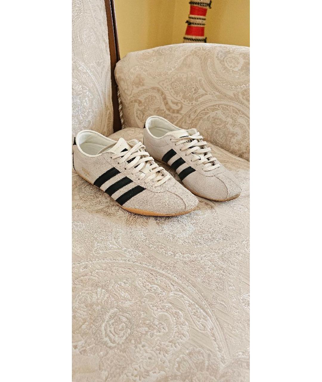 ADIDAS Бежевые замшевые кеды, фото 7