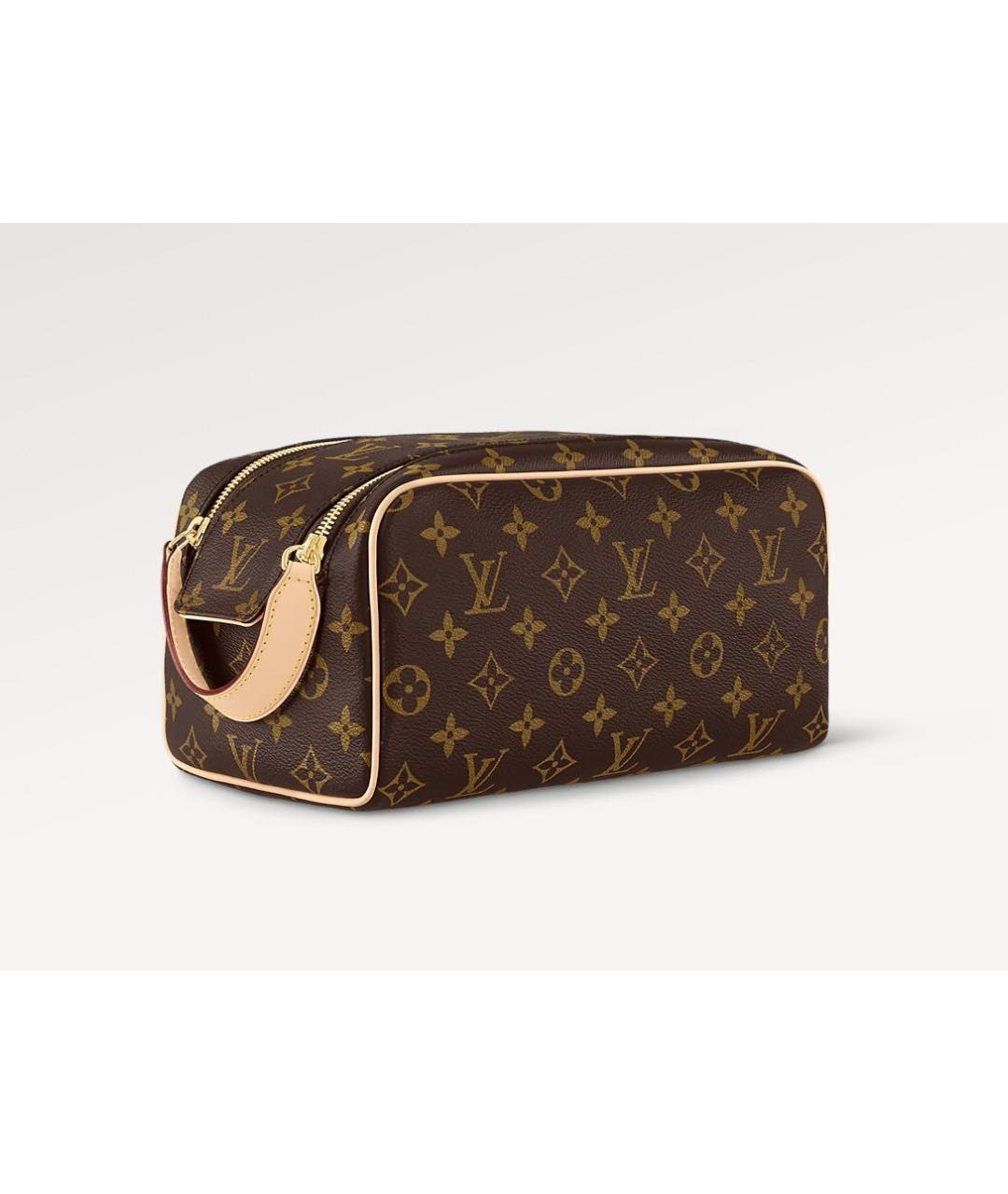 LOUIS VUITTON Коричневая косметичка, фото 9