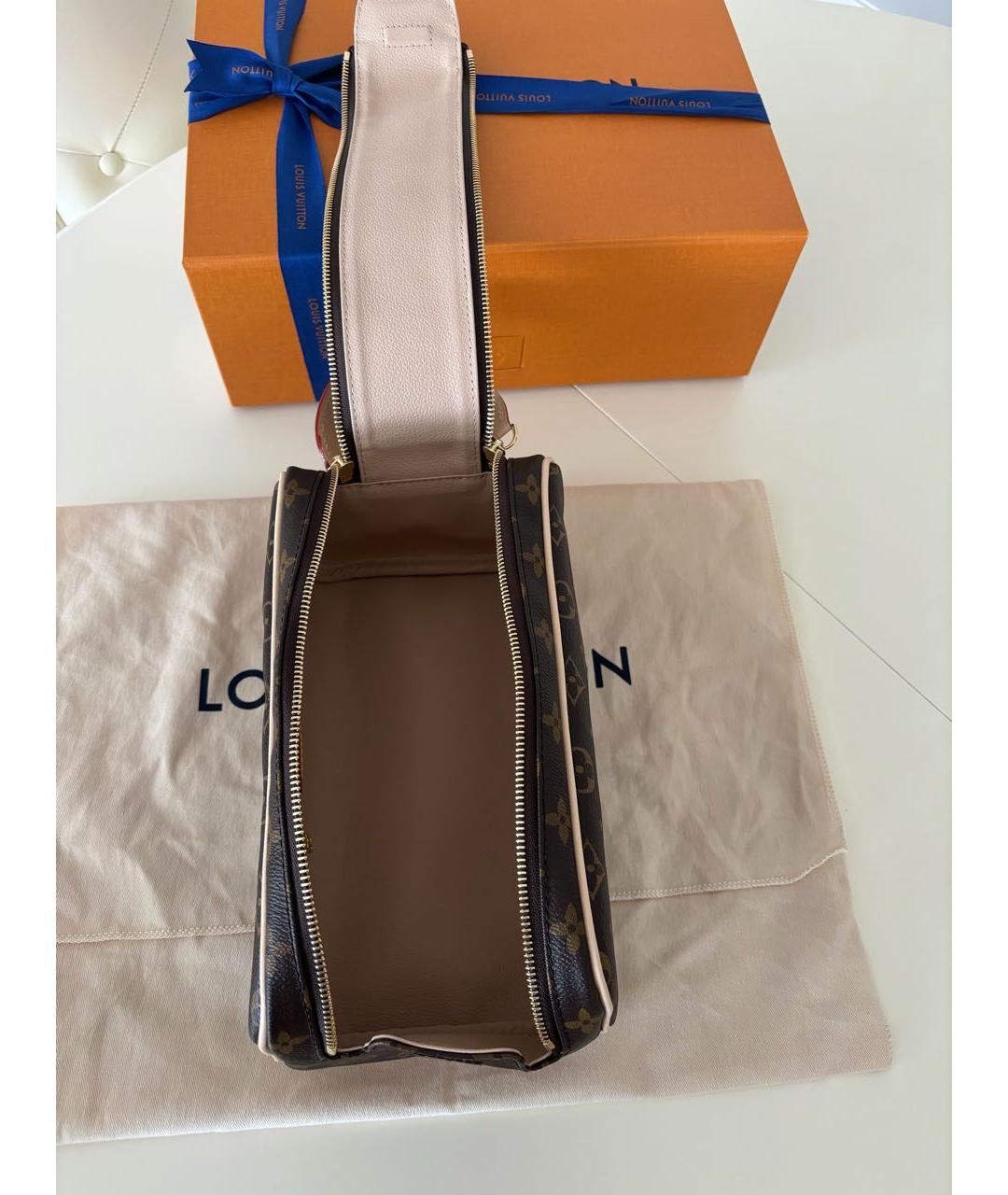 LOUIS VUITTON Коричневая косметичка, фото 6