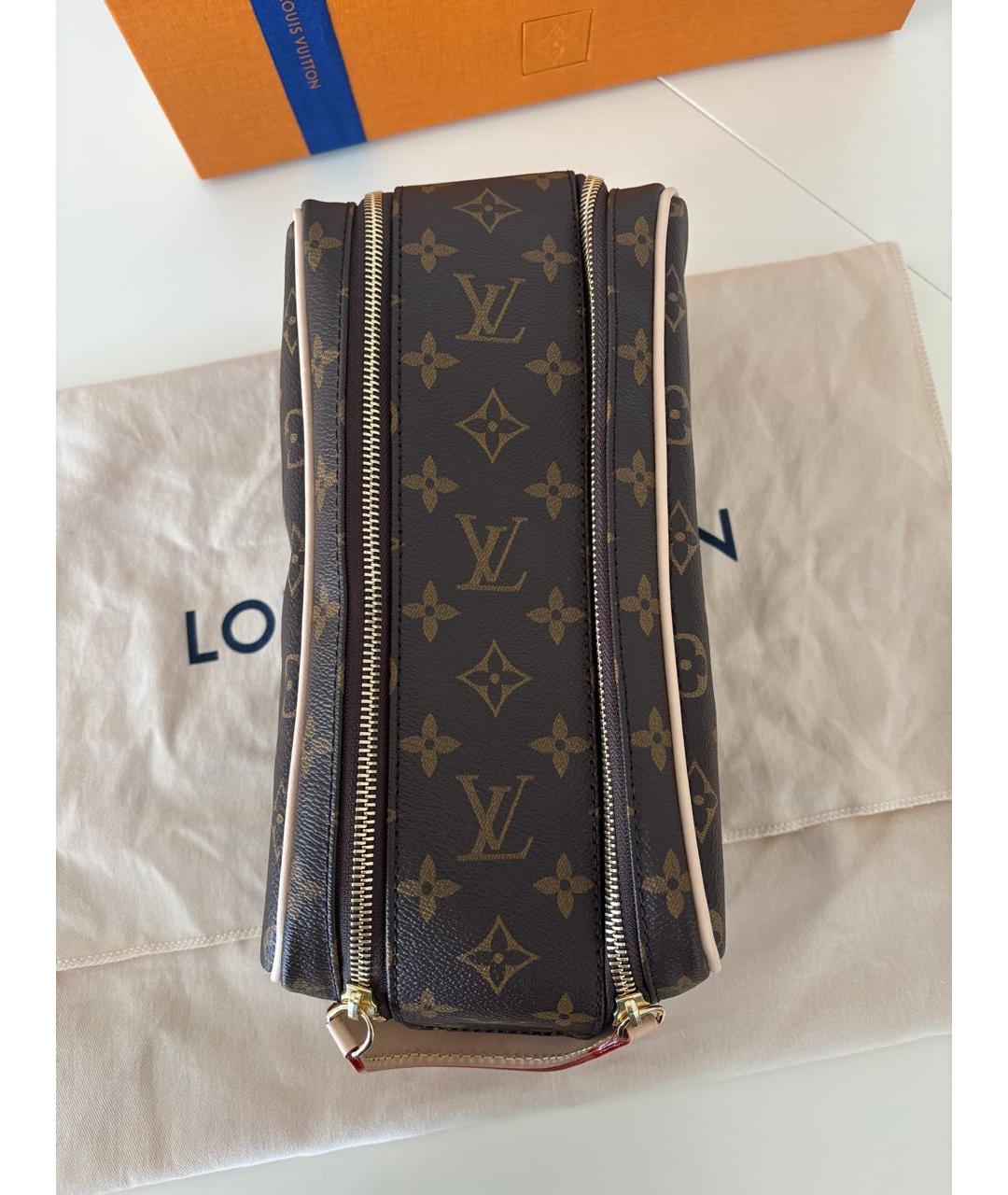 LOUIS VUITTON Коричневая косметичка, фото 2