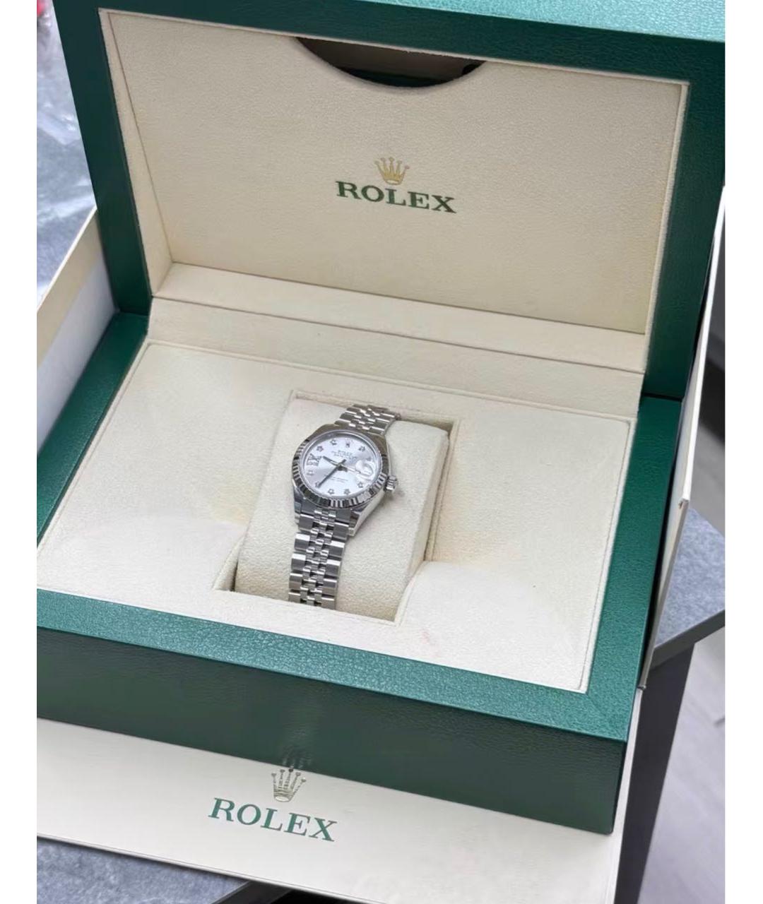 ROLEX Серебряные часы из белого золота, фото 2