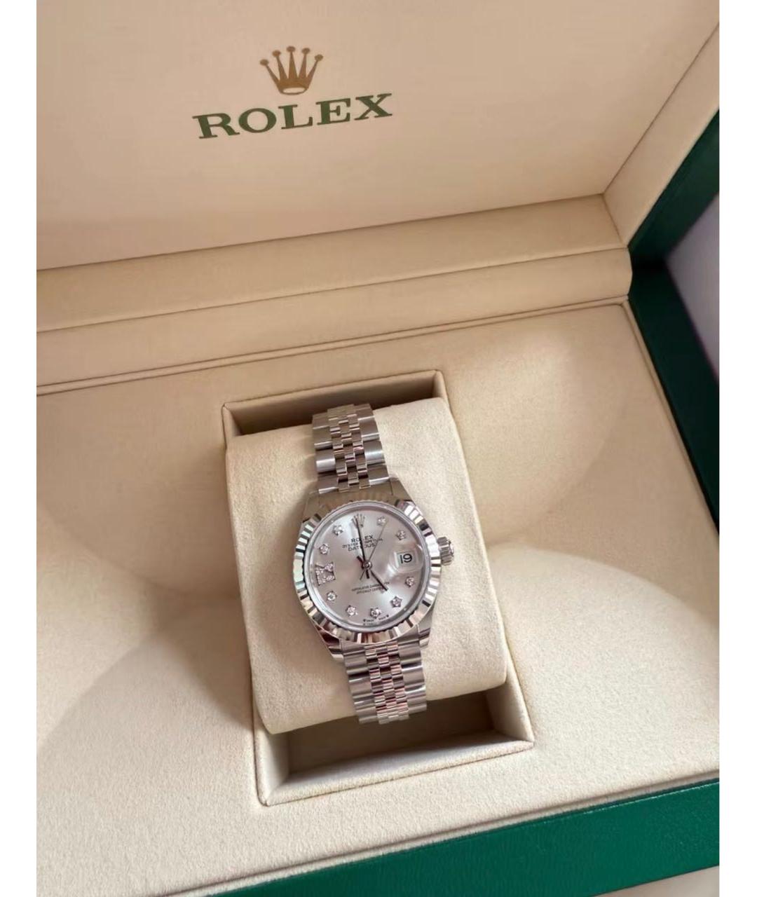 ROLEX Серебряные часы из белого золота, фото 4