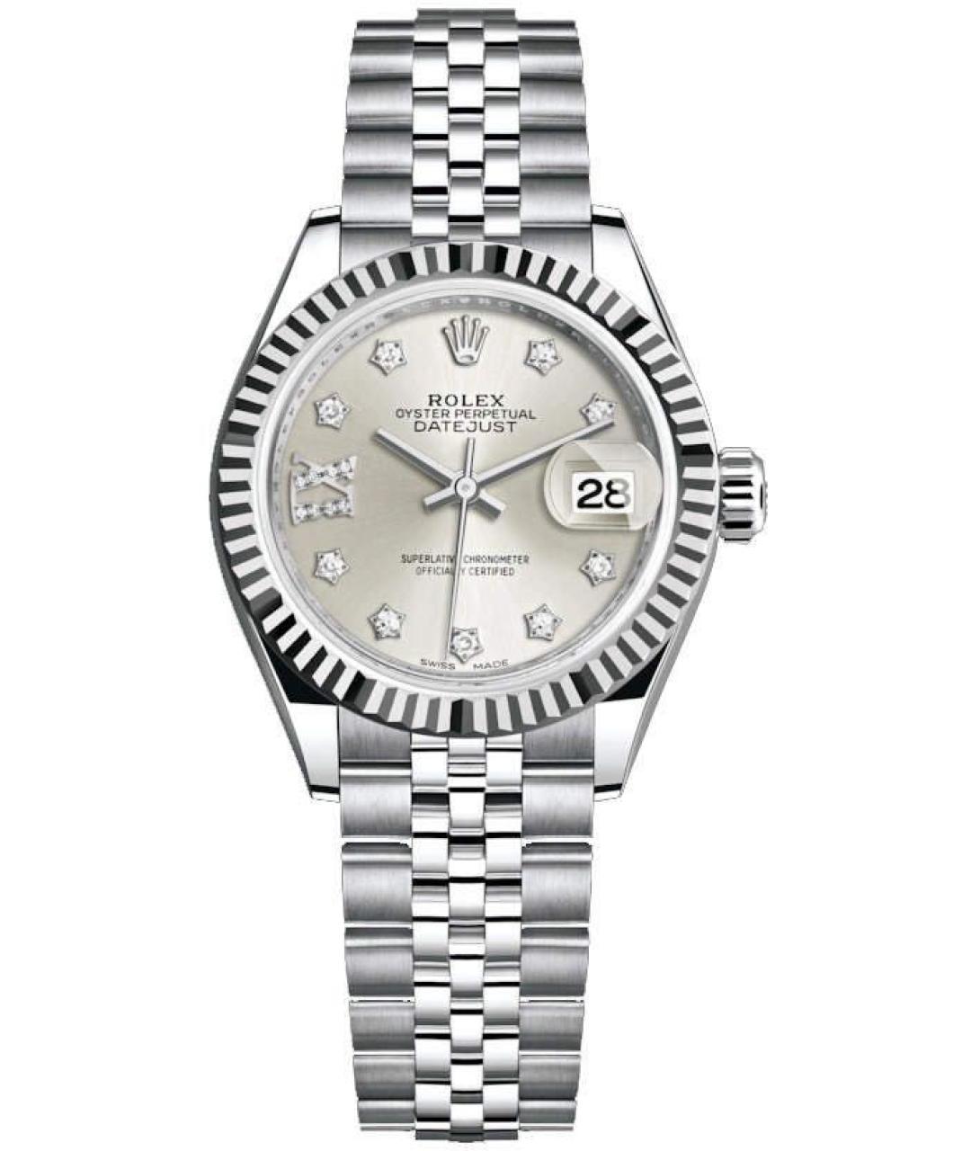 ROLEX Серебряные часы из белого золота, фото 1