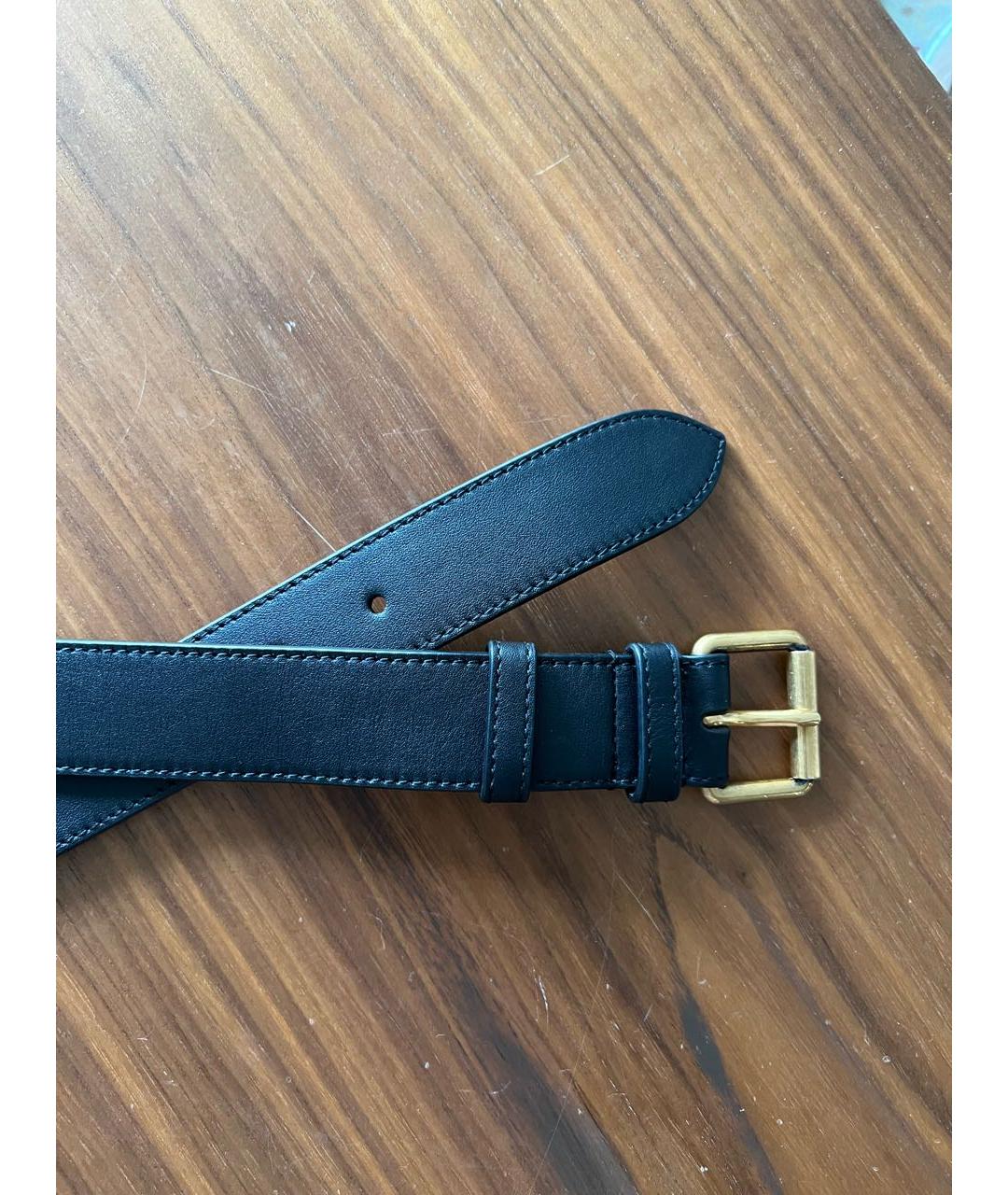 GUCCI Черный кожаный ремень, фото 5