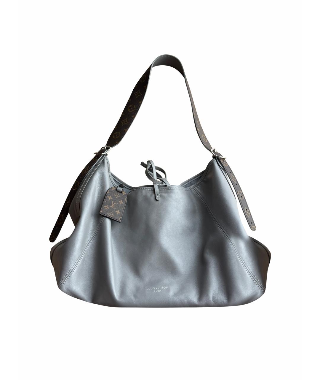 LOUIS VUITTON Серая кожаная сумка тоут, фото 1