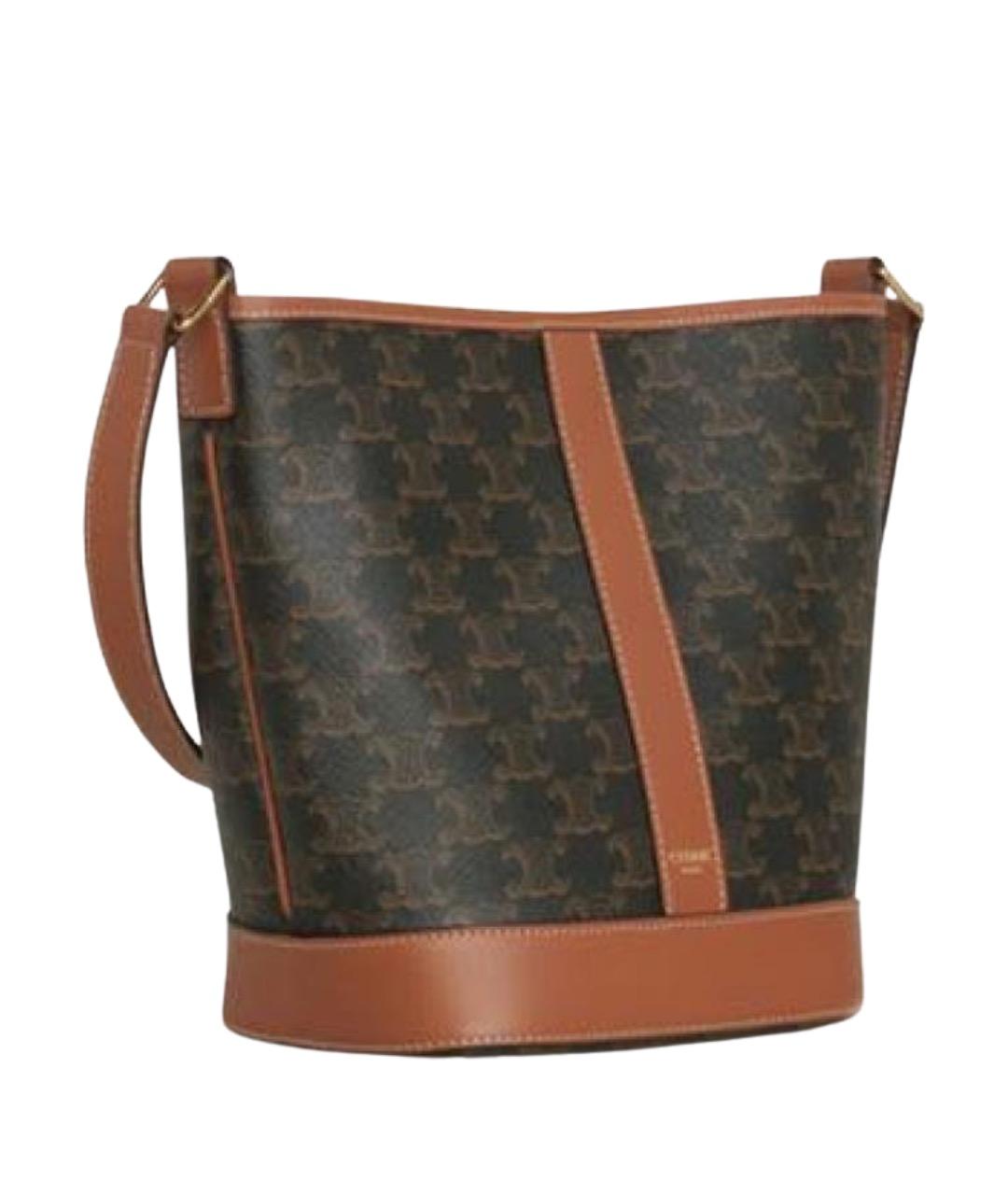 CELINE Коричневая сумка через плечо, фото 1