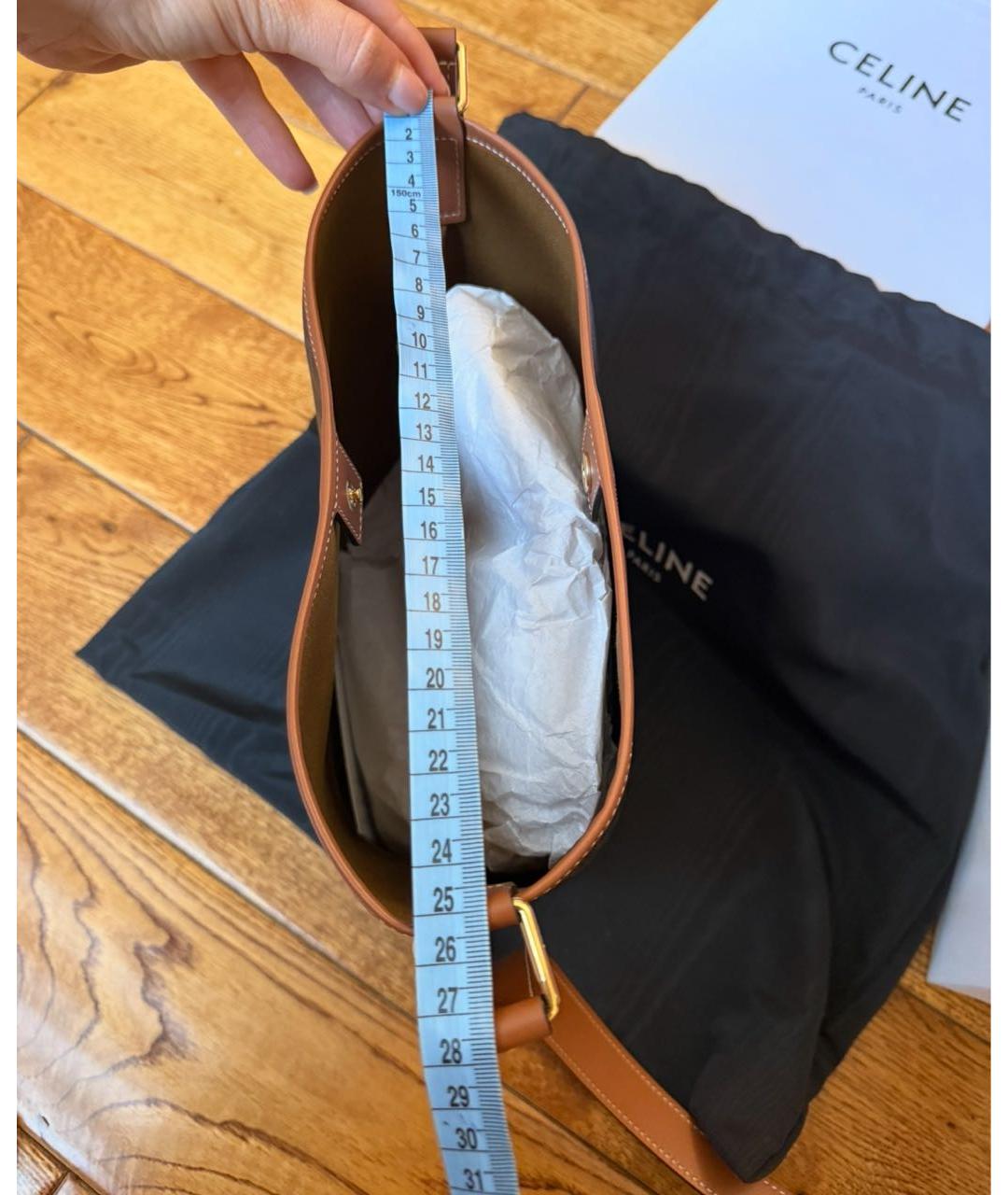 CELINE Коричневая сумка через плечо, фото 7