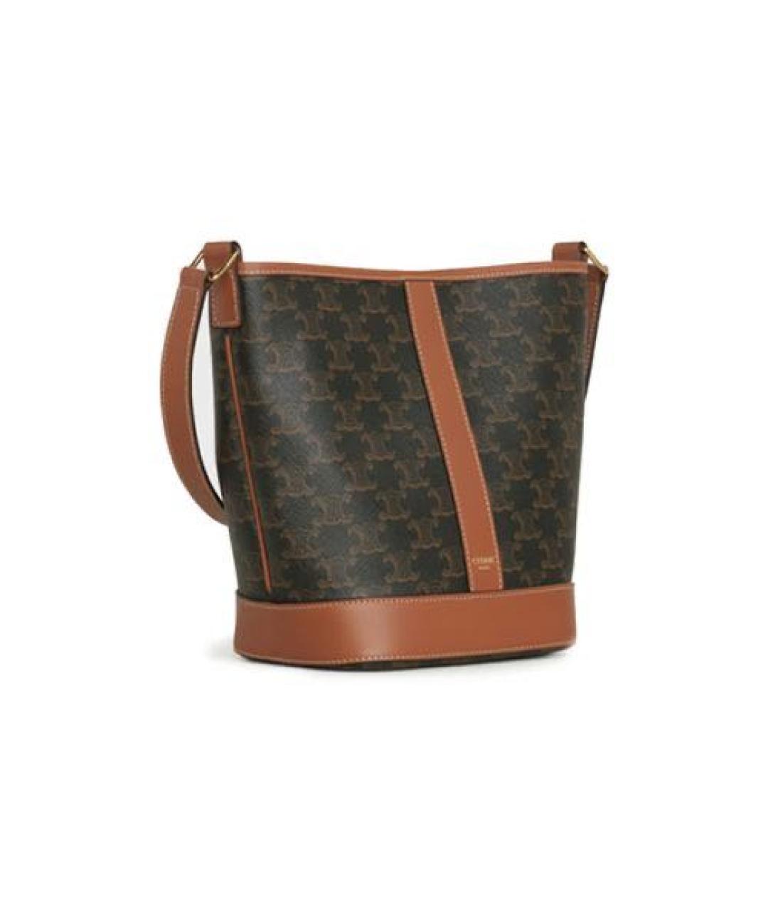 CELINE Коричневая сумка через плечо, фото 9