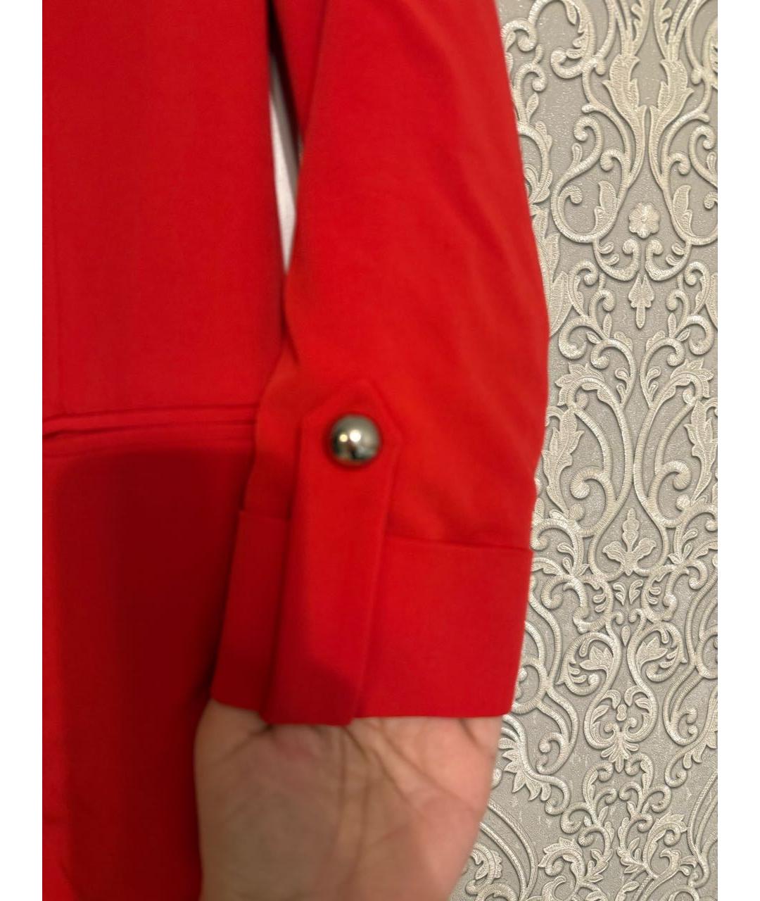 PINKO Красный полиэстеровый жакет/пиджак, фото 5