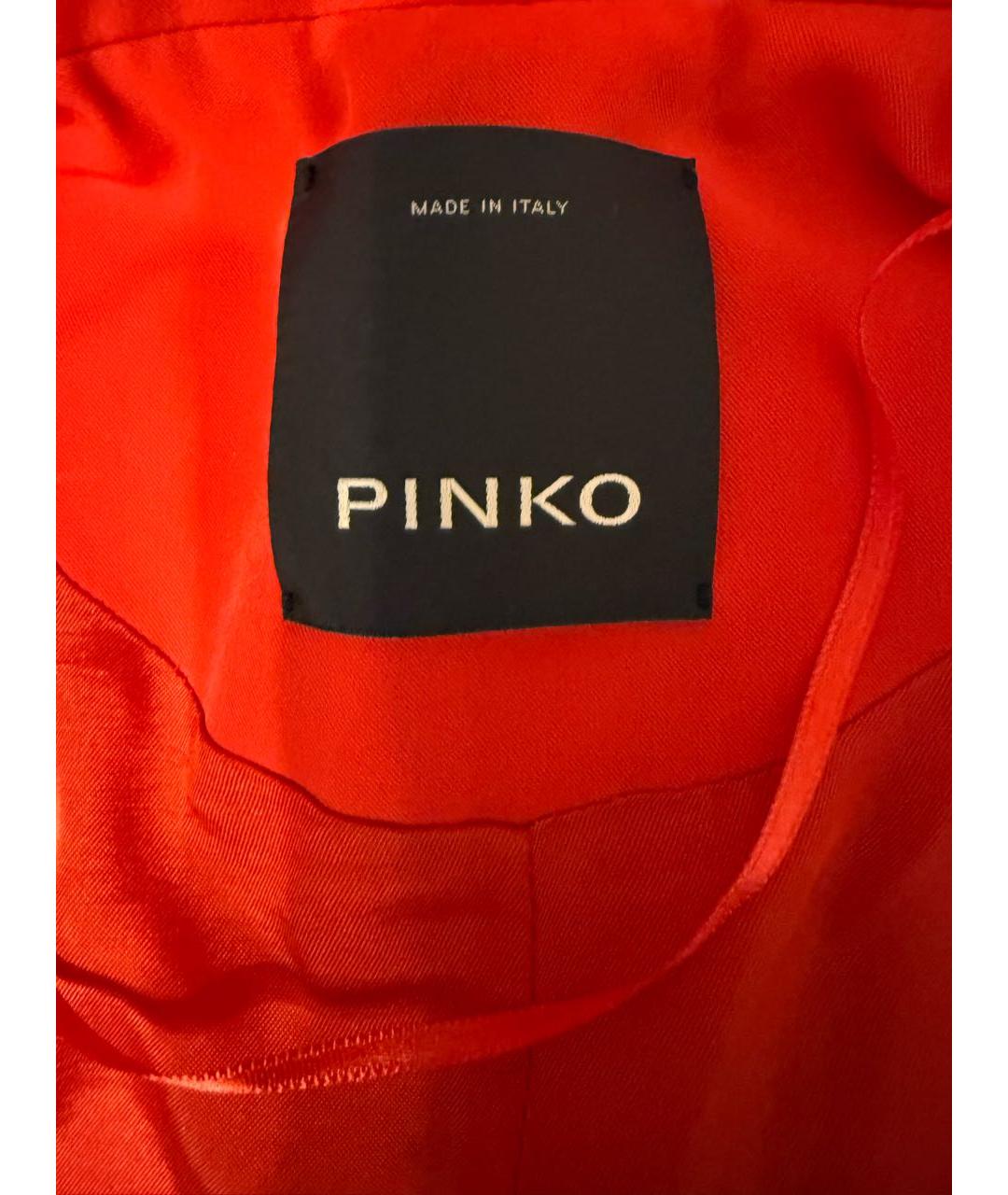 PINKO Красный полиэстеровый жакет/пиджак, фото 3