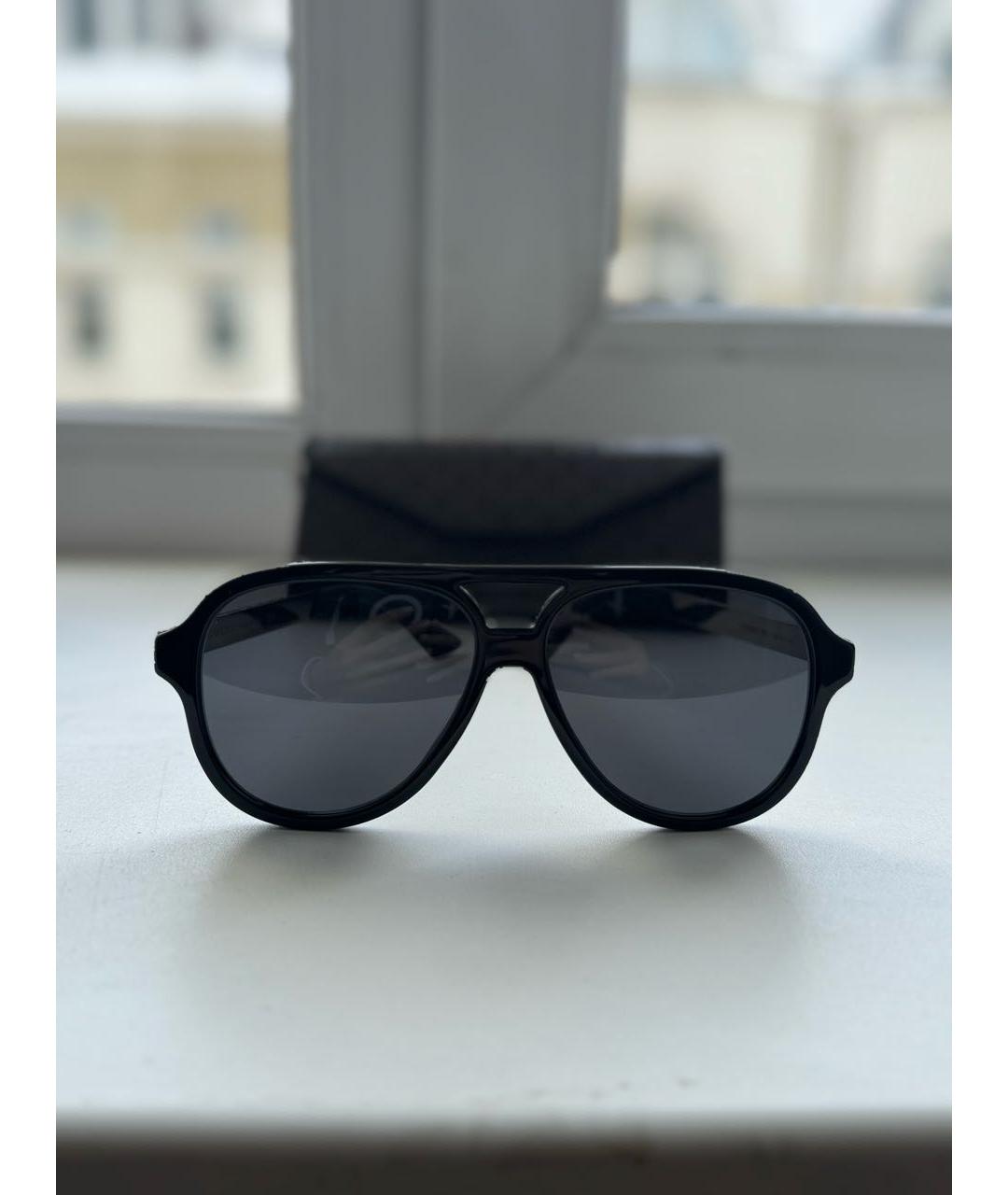 GUCCI Черные пластиковые солнцезащитные очки, фото 8