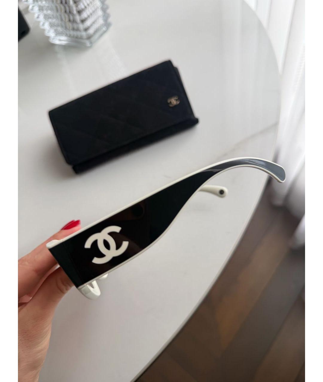 CHANEL Черные пластиковые солнцезащитные очки, фото 6