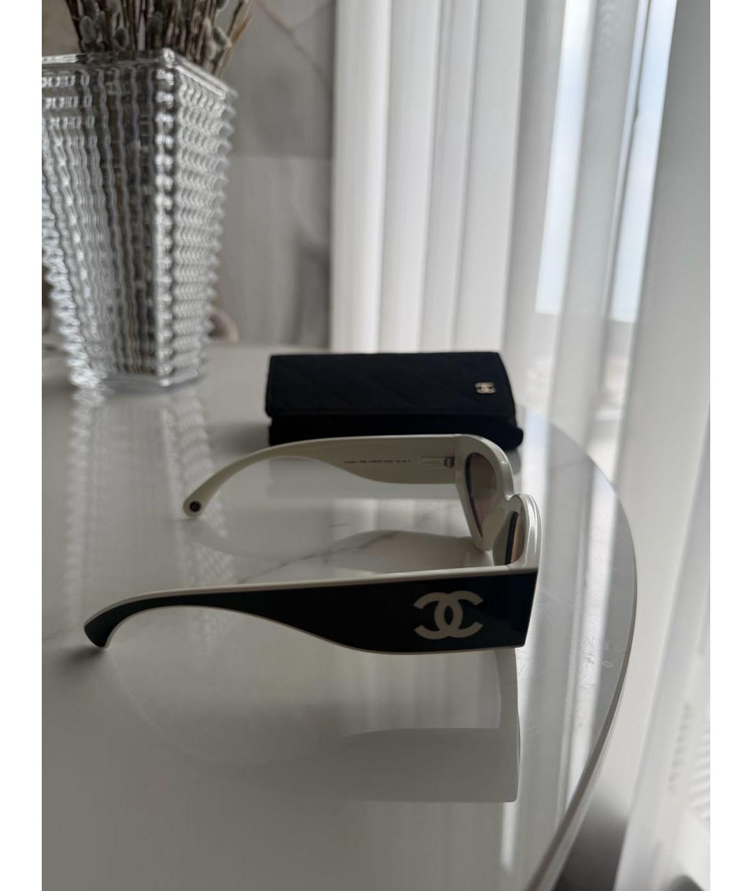 CHANEL Черные пластиковые солнцезащитные очки, фото 4