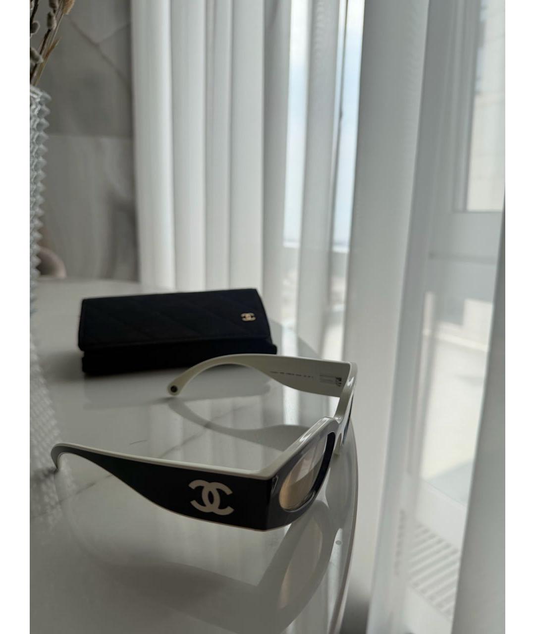 CHANEL Черные пластиковые солнцезащитные очки, фото 3