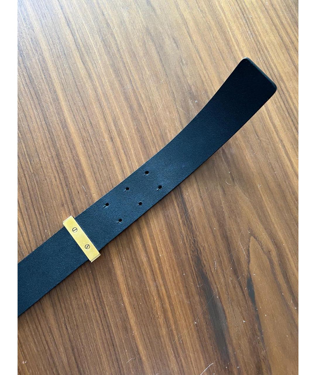 GUCCI Черный кожаный ремень, фото 4