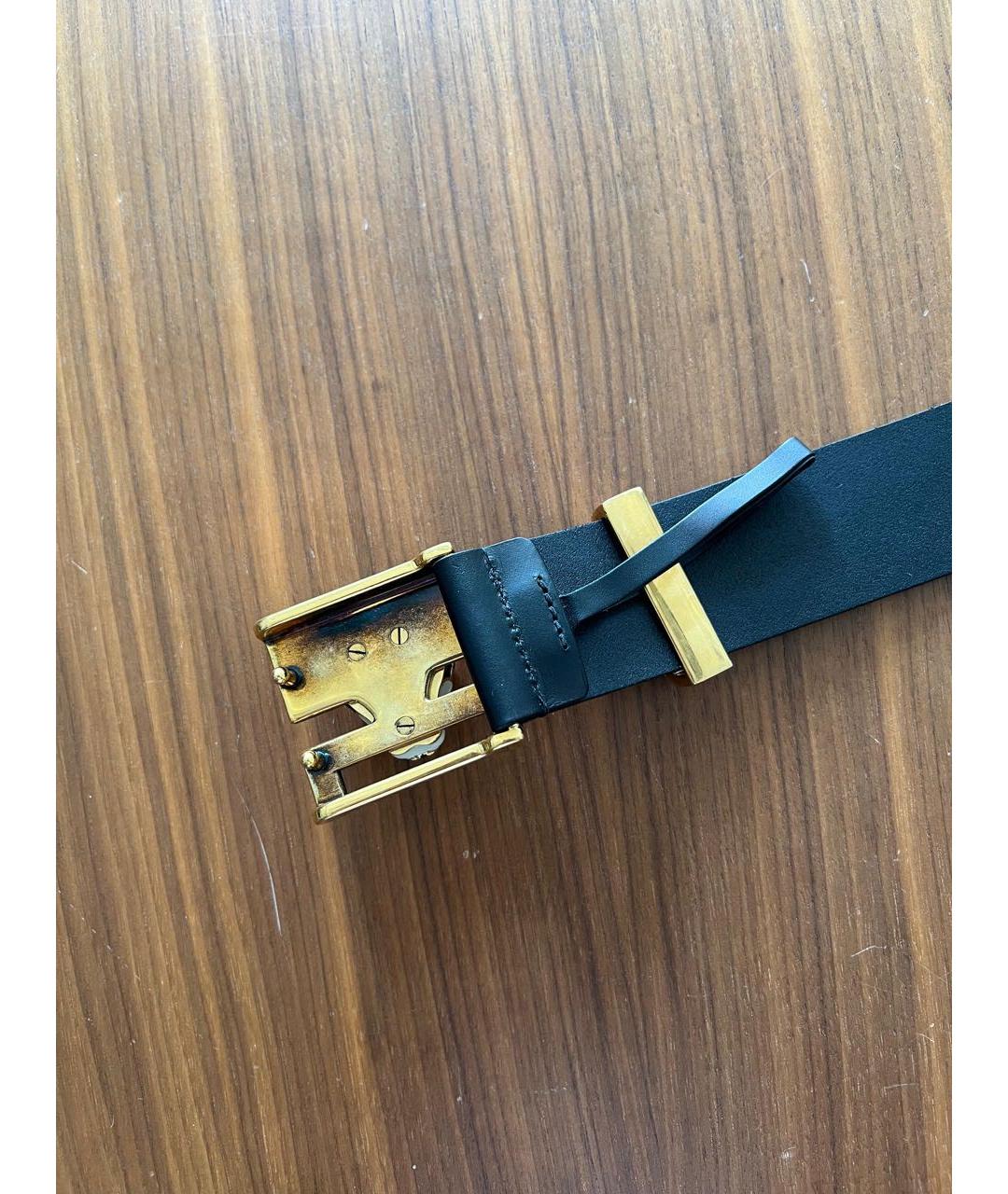 GUCCI Черный кожаный ремень, фото 6