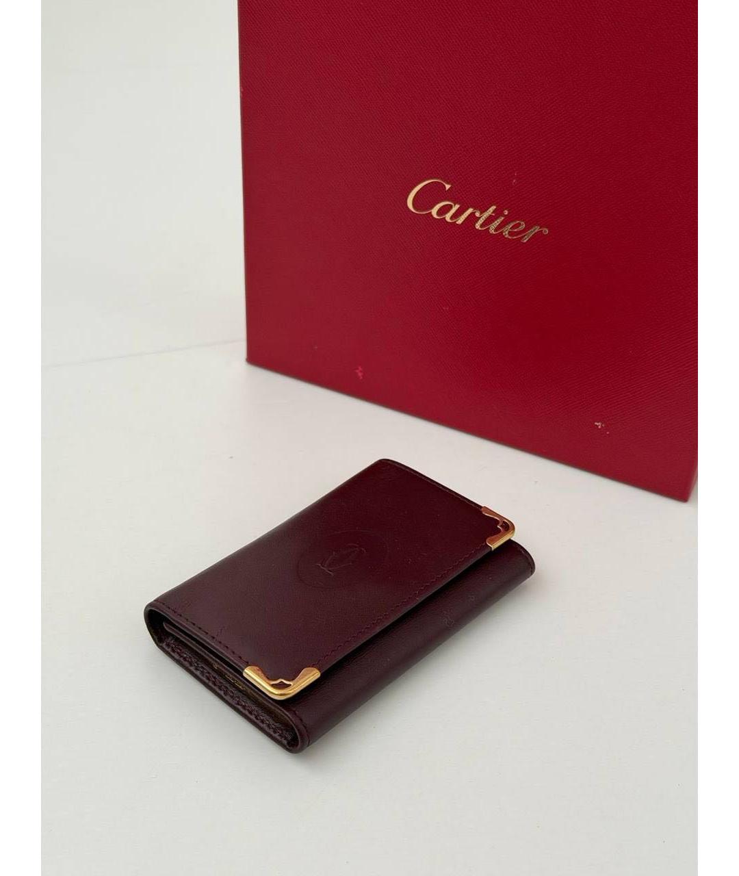 CARTIER Бордовая ключница, фото 2