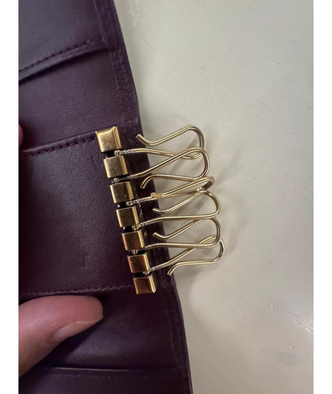 CARTIER Бордовая ключница, фото 6