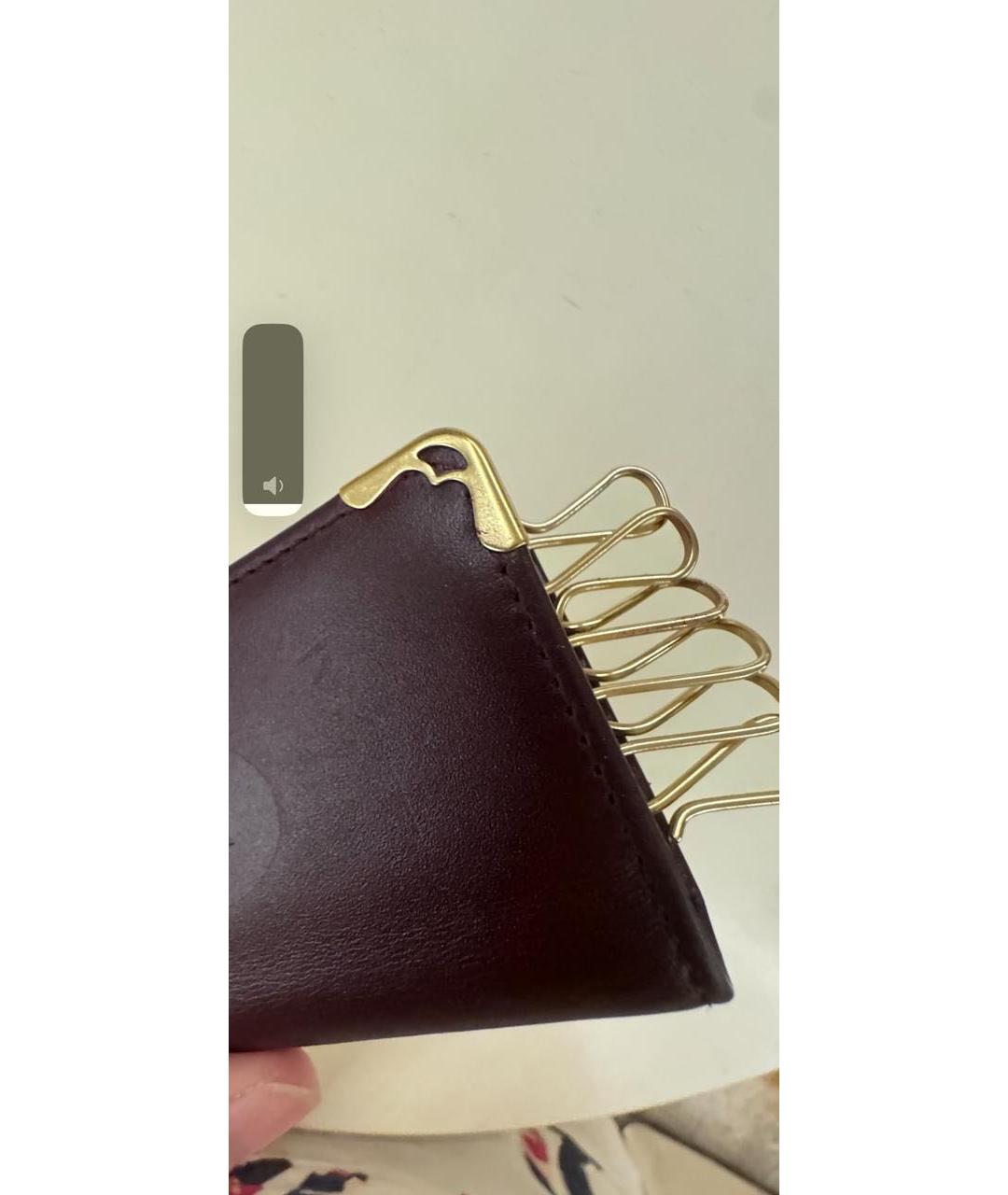 CARTIER Бордовая ключница, фото 3