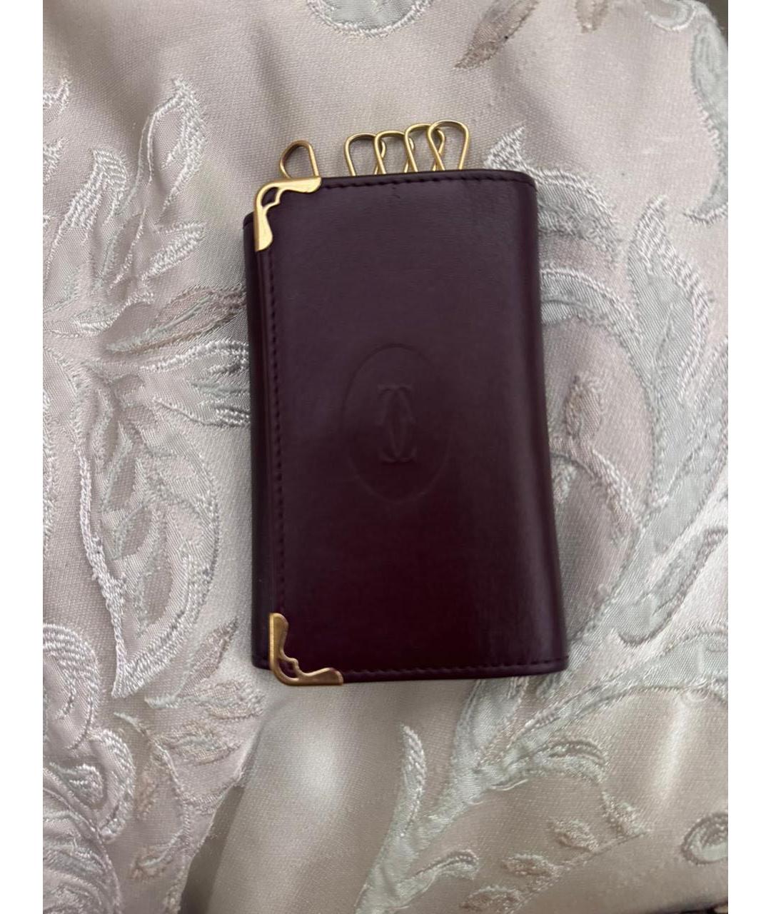 CARTIER Бордовая ключница, фото 7