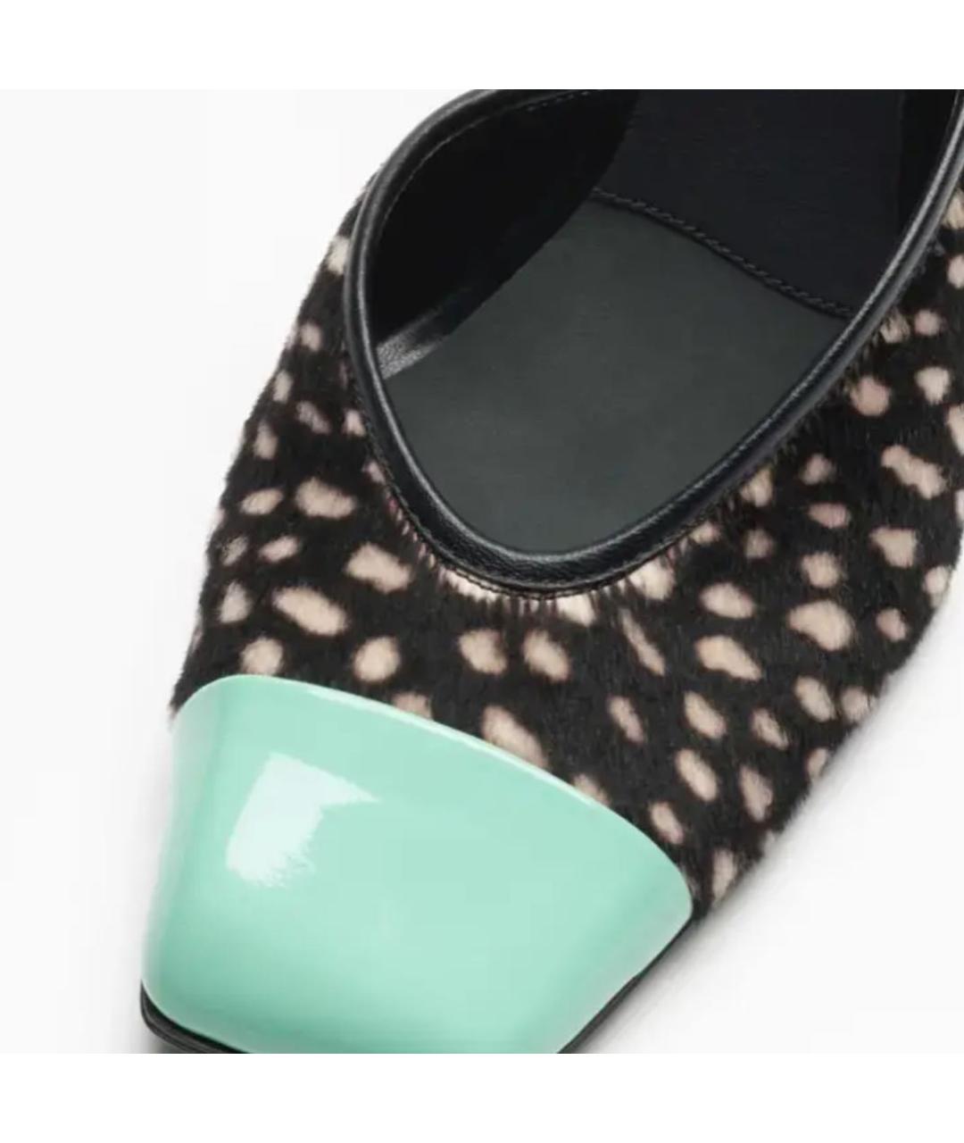 CHANEL Черные текстильные мюли, фото 2