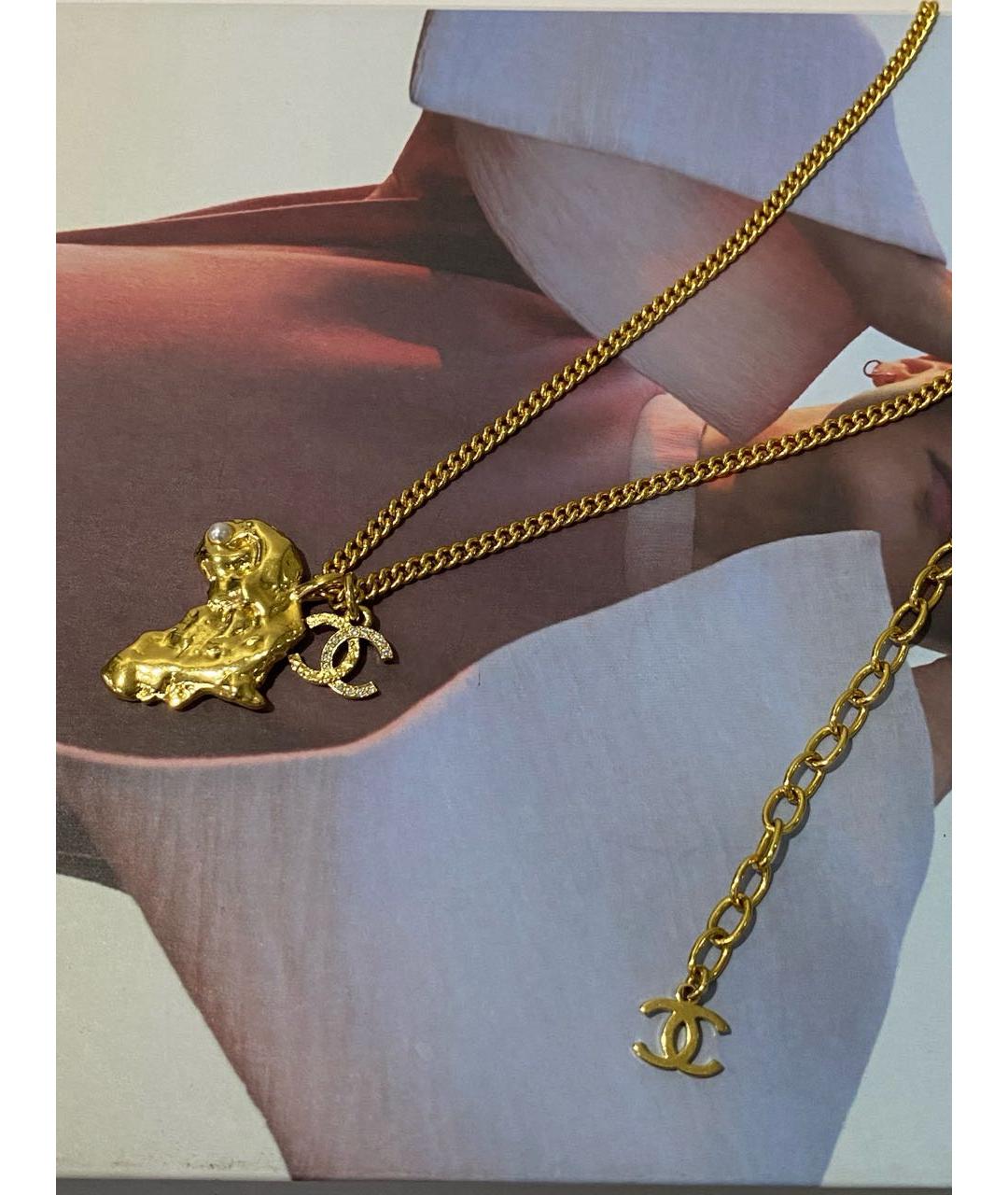 CHANEL Золотое колье, фото 4