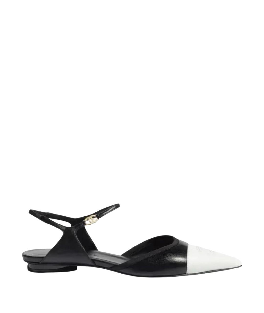 CHANEL Черные кожаные туфли, фото 1