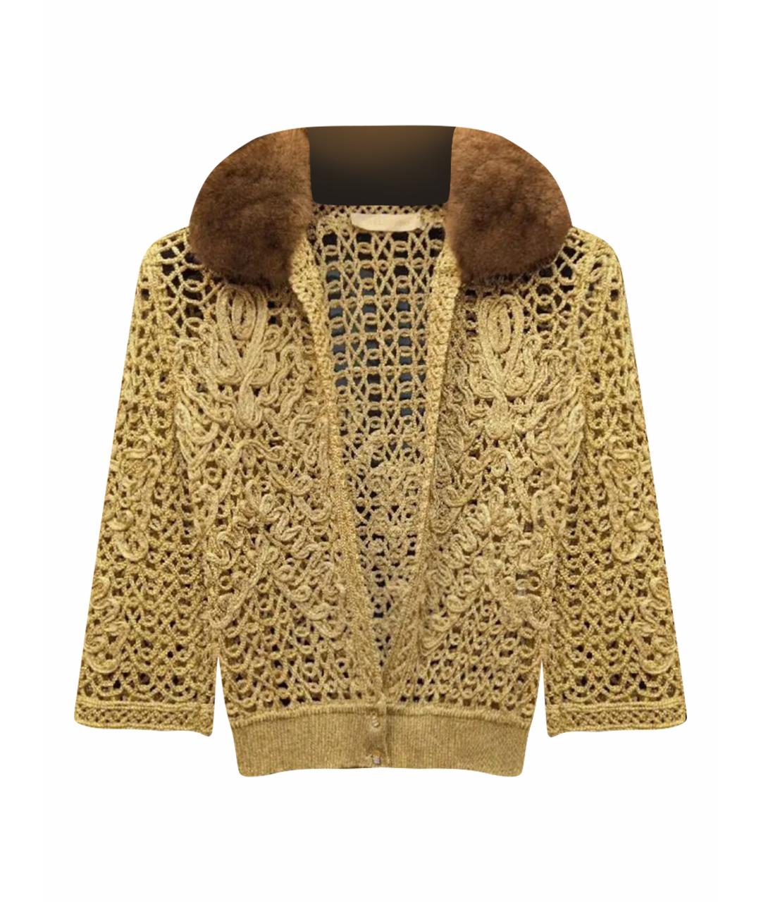 VALENTINO Золотой жакет/пиджак, фото 1