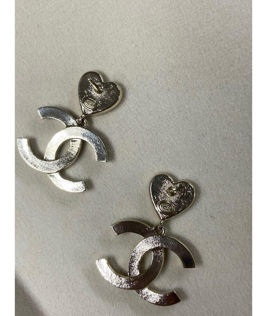 CHANEL Золотые серьги, фото 6