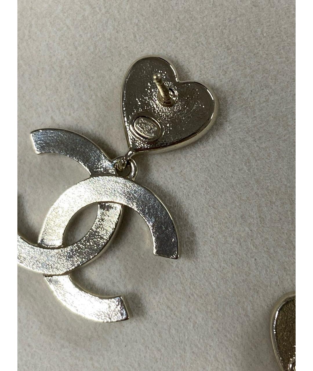 CHANEL Золотые серьги, фото 8