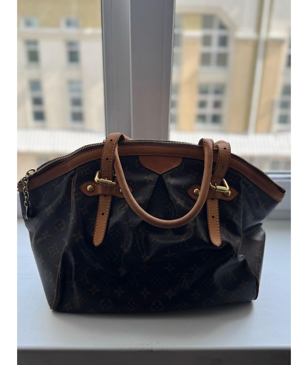 LOUIS VUITTON Коричневая сумка с короткими ручками, фото 3