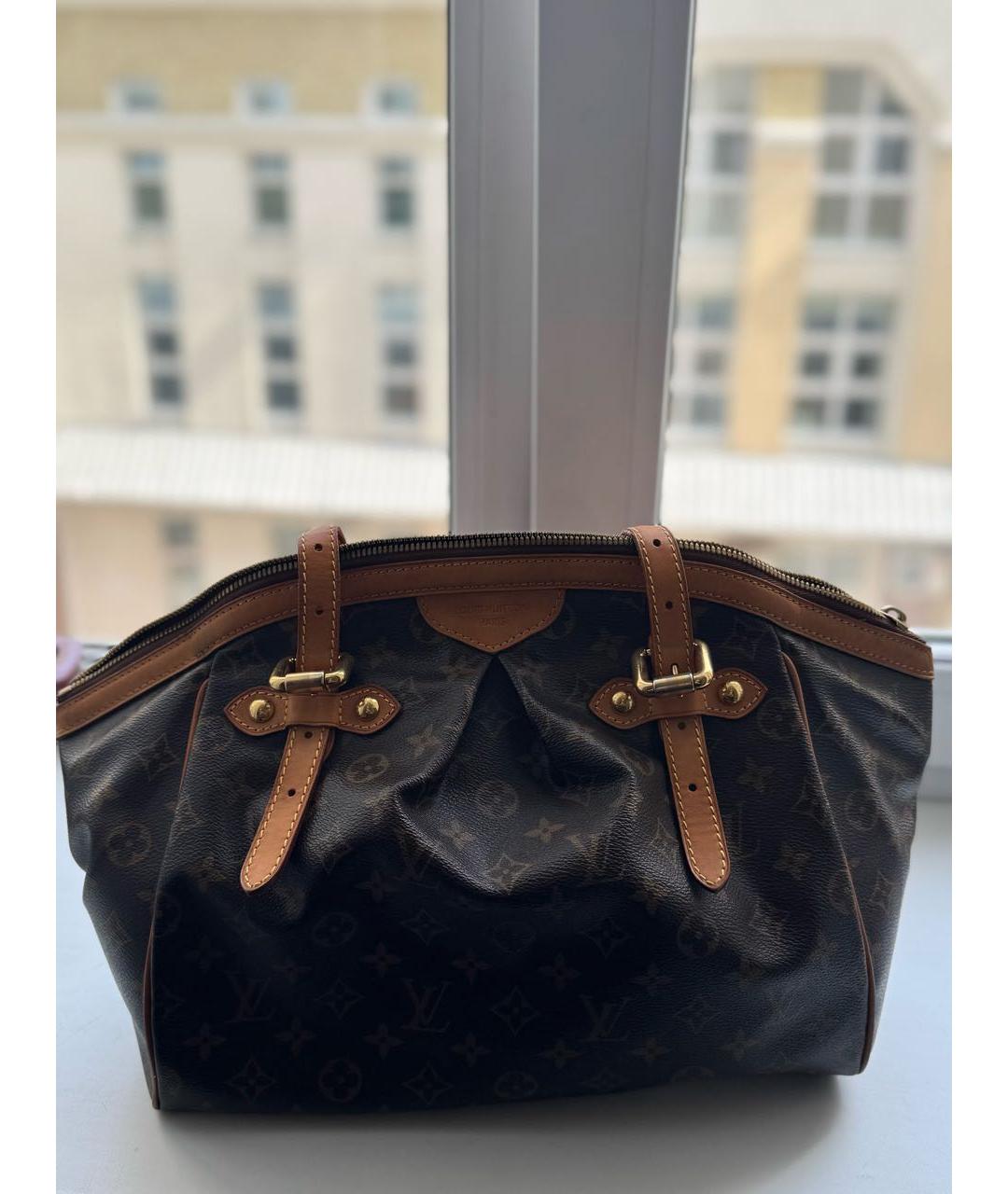 LOUIS VUITTON Коричневая сумка с короткими ручками, фото 9