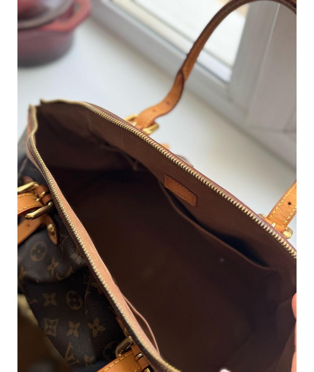 LOUIS VUITTON Коричневая сумка с короткими ручками, фото 4