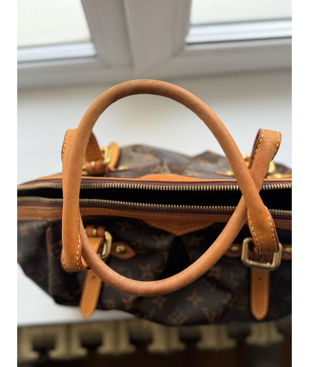 LOUIS VUITTON Коричневая сумка с короткими ручками, фото 5