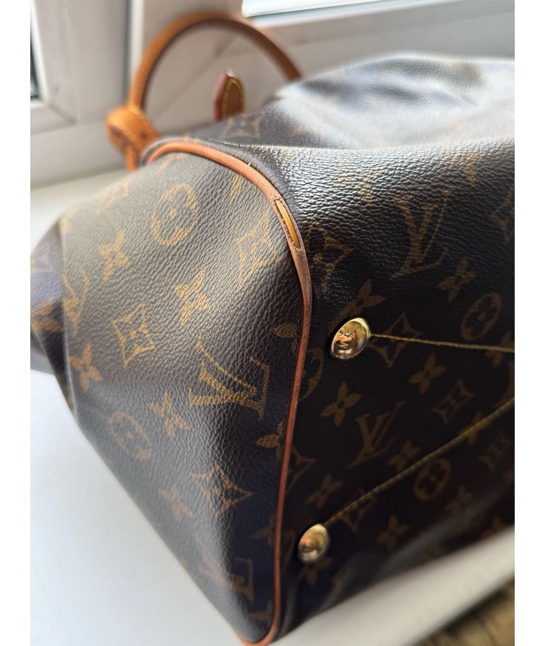 LOUIS VUITTON Коричневая сумка с короткими ручками, фото 7