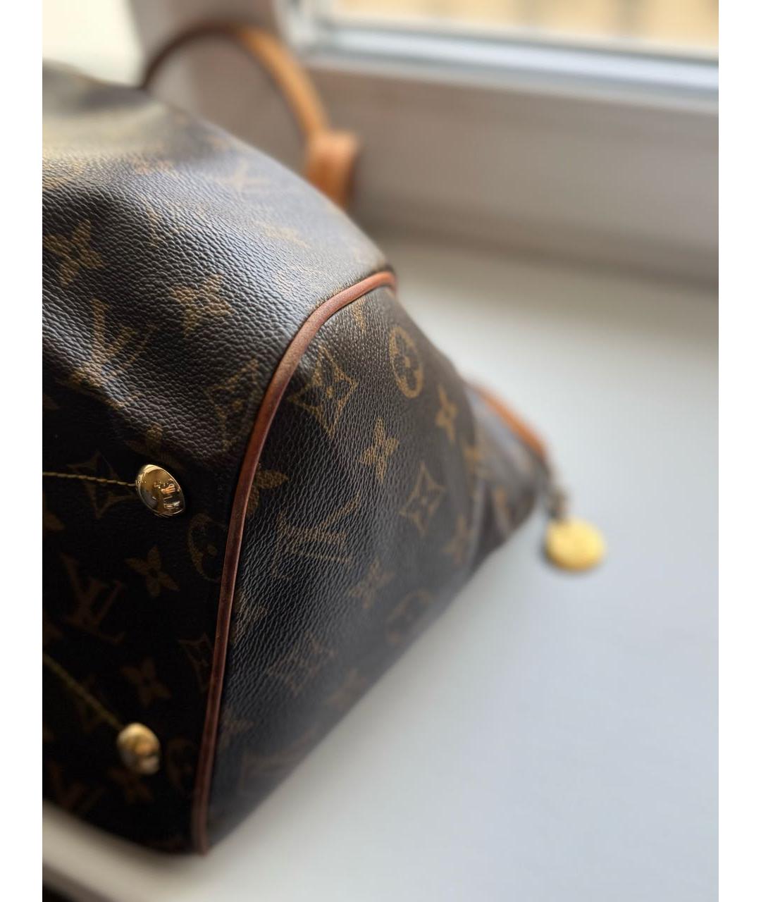 LOUIS VUITTON Коричневая сумка с короткими ручками, фото 8