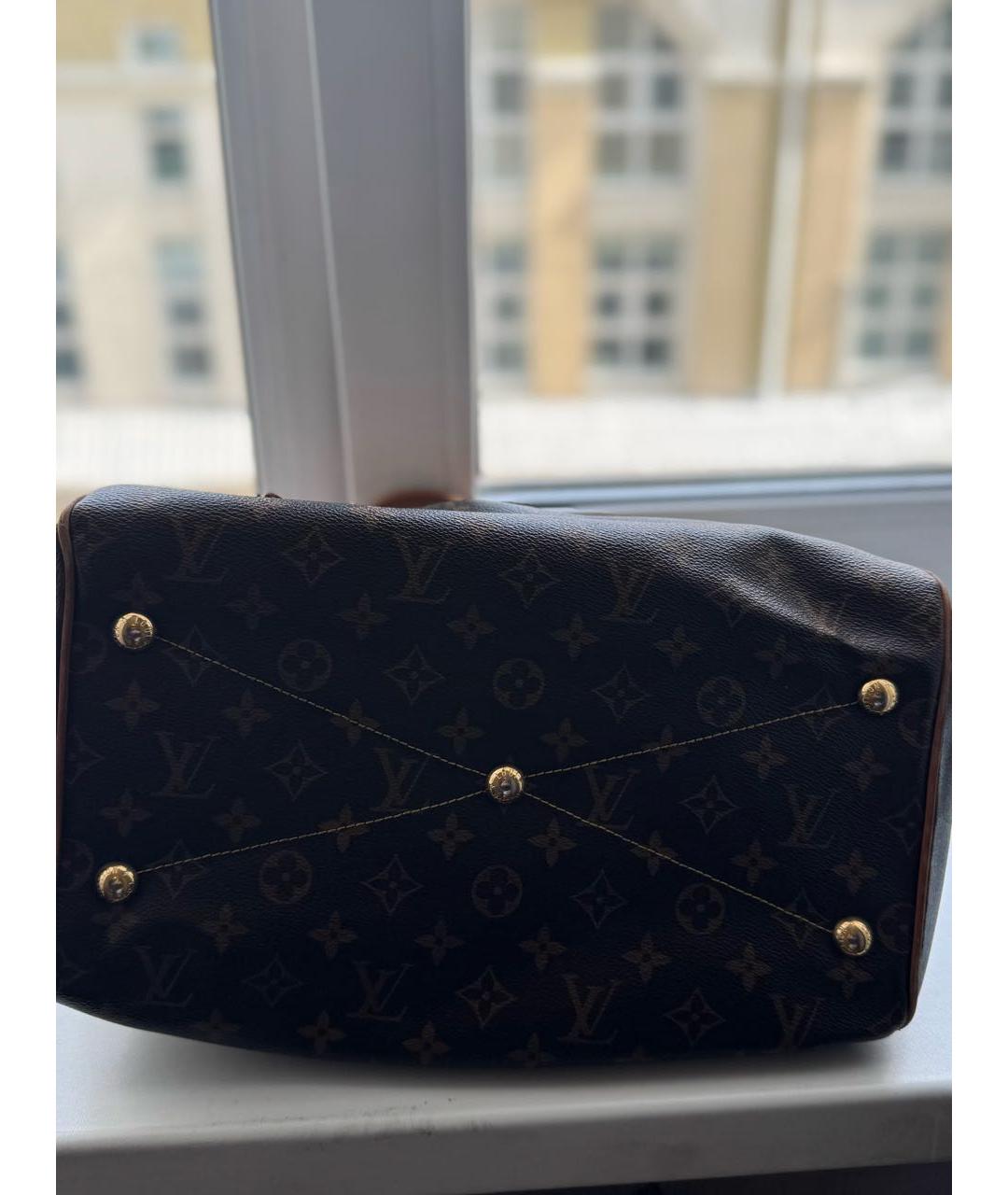 LOUIS VUITTON Коричневая сумка с короткими ручками, фото 6