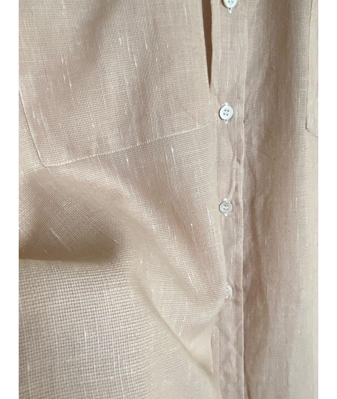 CHRISTIAN DIOR Бежевая хлопко-полиэстеровая кэжуал рубашка, фото 6