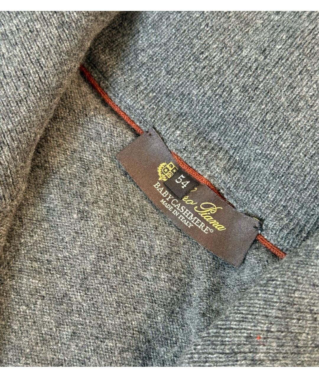 LORO PIANA Серый кашемировый джемпер / свитер, фото 4
