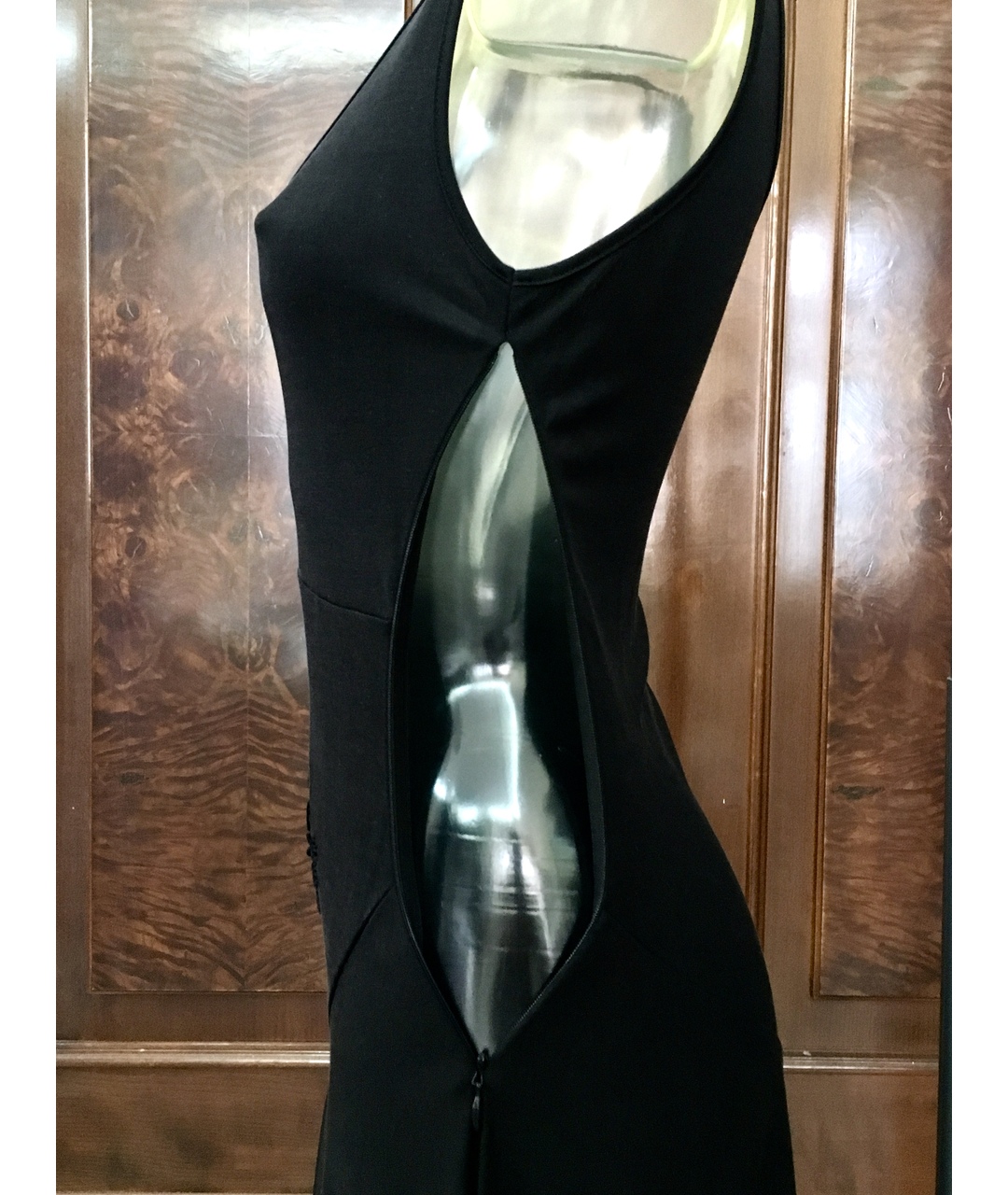 ANTONIO BERARDI Черное шелковое коктейльное платье, фото 7