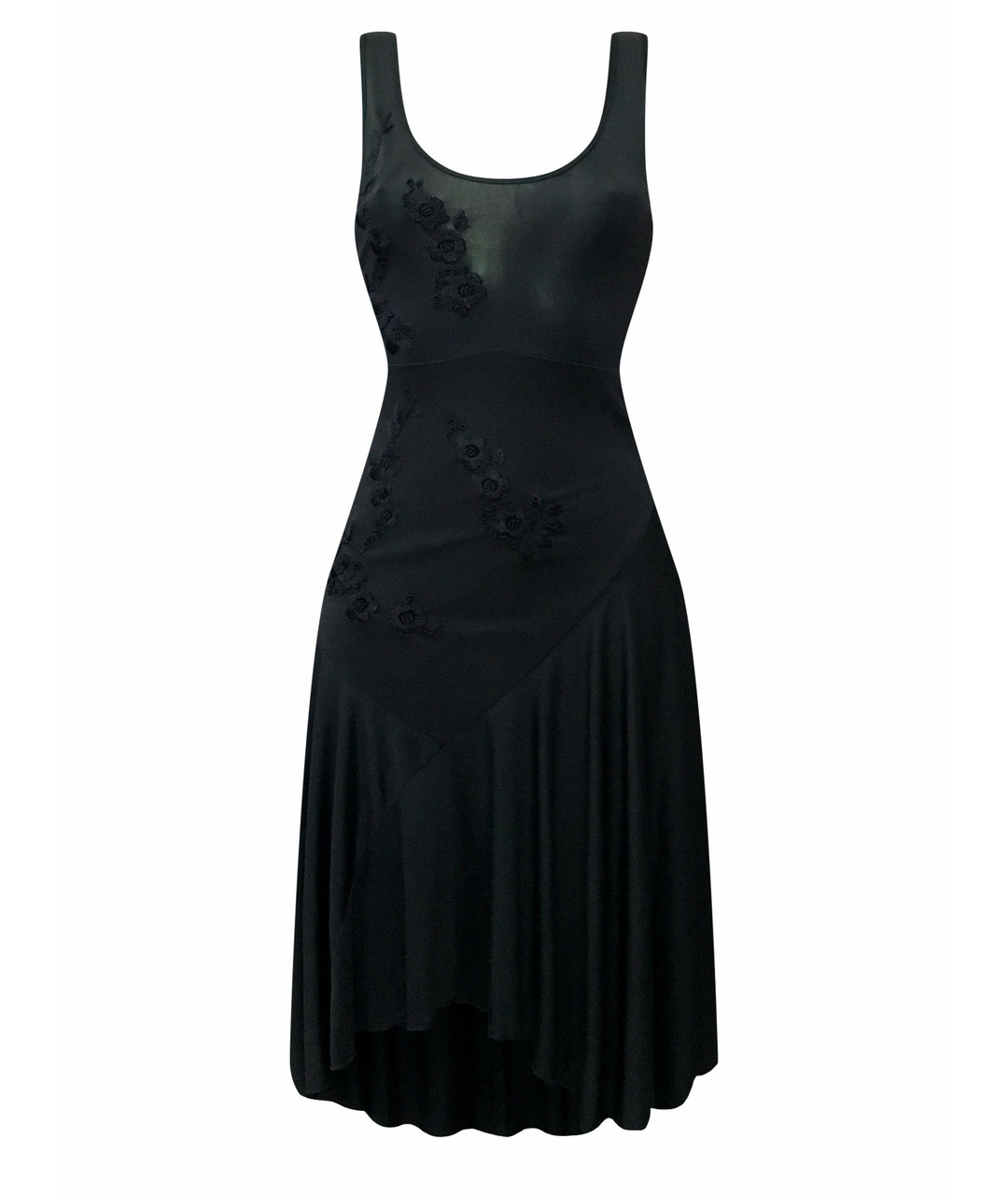 ANTONIO BERARDI Черное шелковое коктейльное платье, фото 1